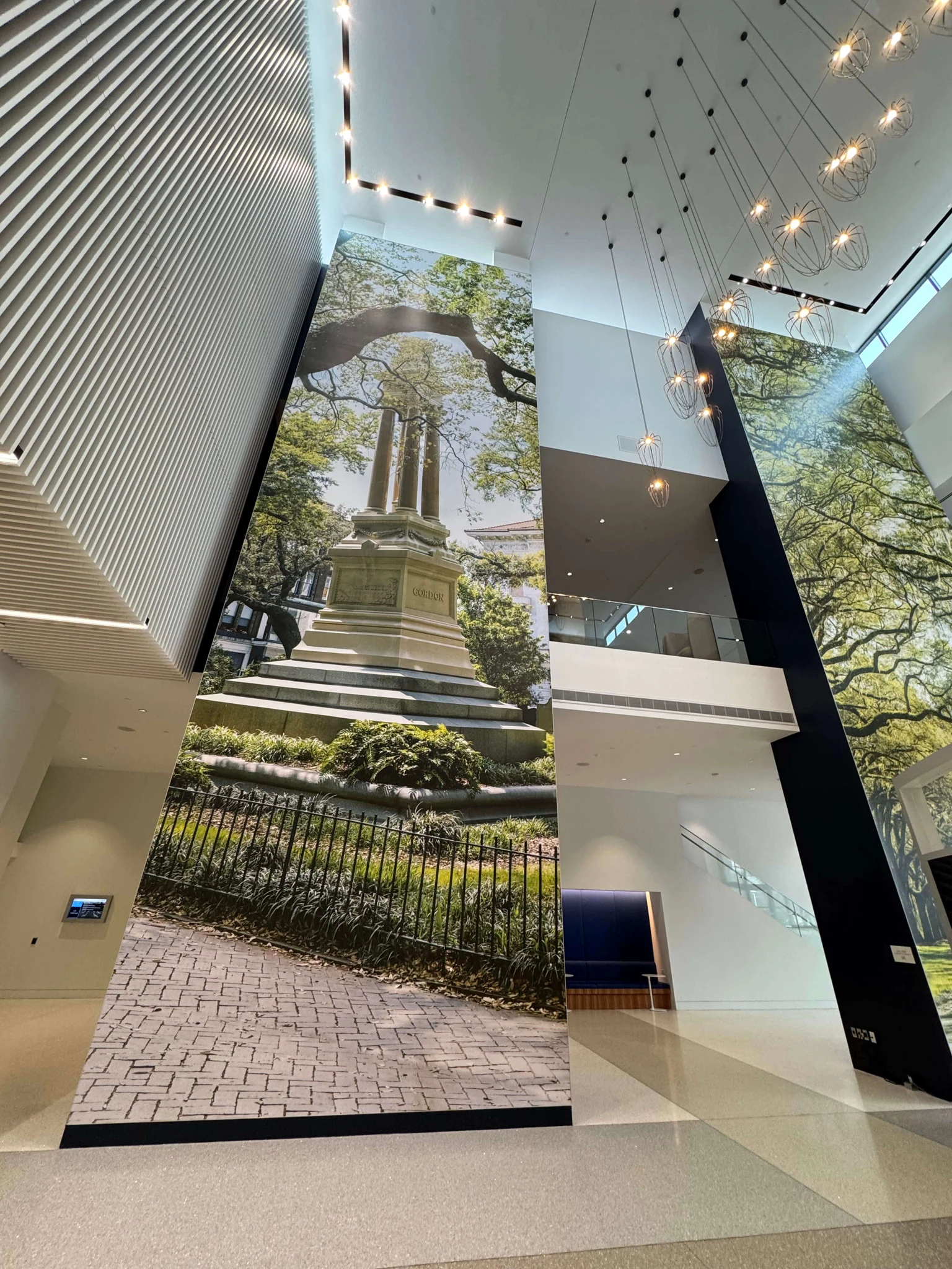 Monumental Savannah photographs in the convention center entrance hall